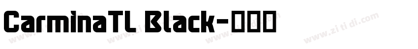 CarminaTL Black字体转换